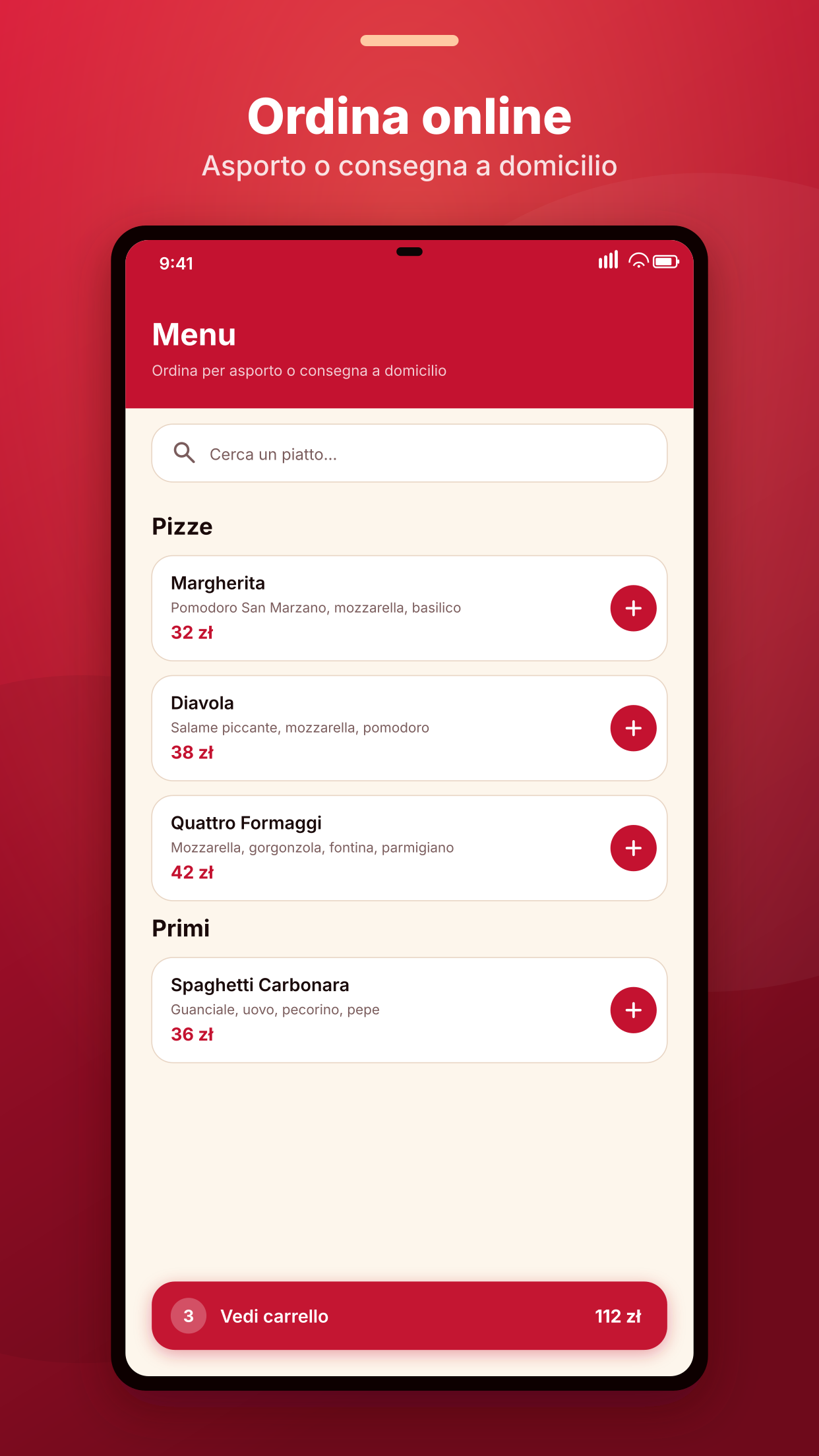 Menu digitale